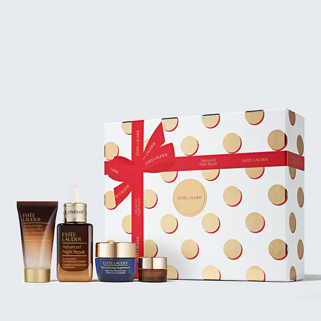 Advanced Night Repair Serum Holiday Skincare Gift Set The Lift + Glow Routine