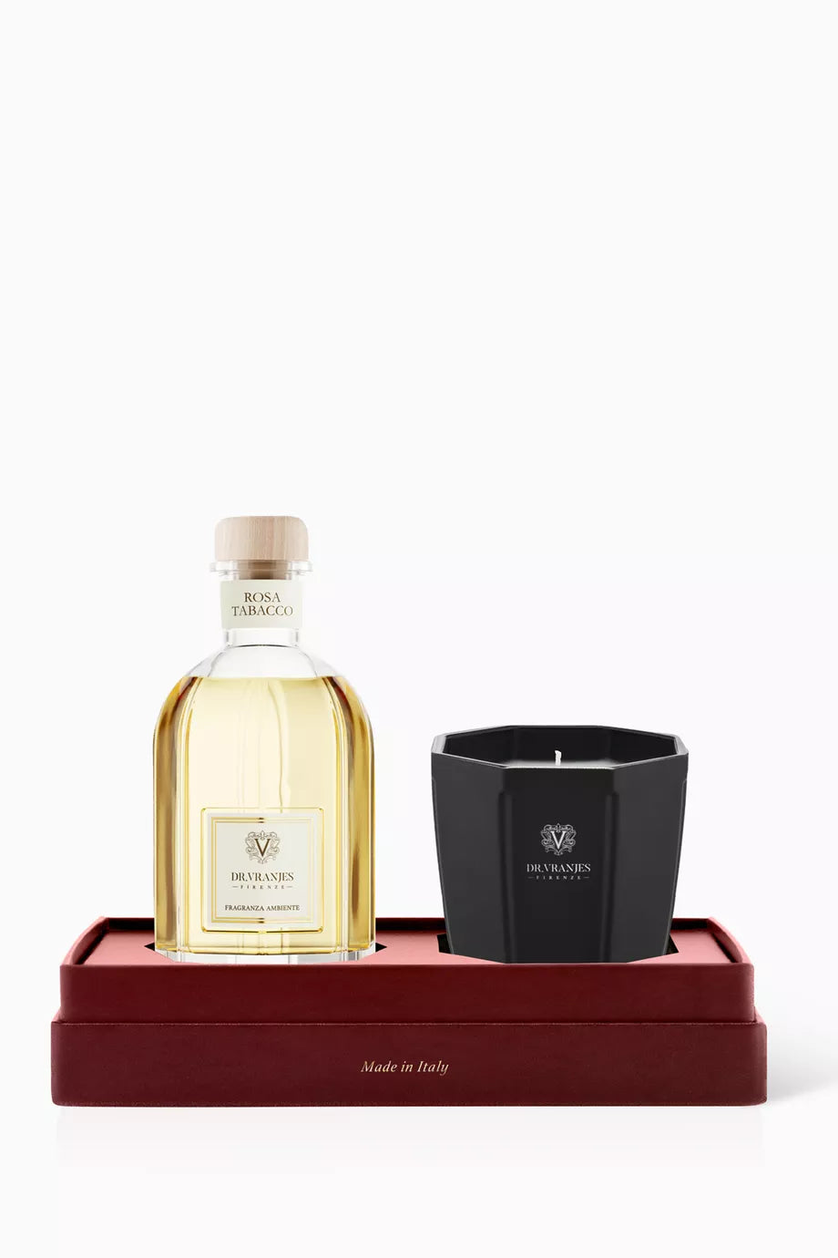 Gift Box 250ml + Candle 200gr - Rosa Tabacco – Samco Trading