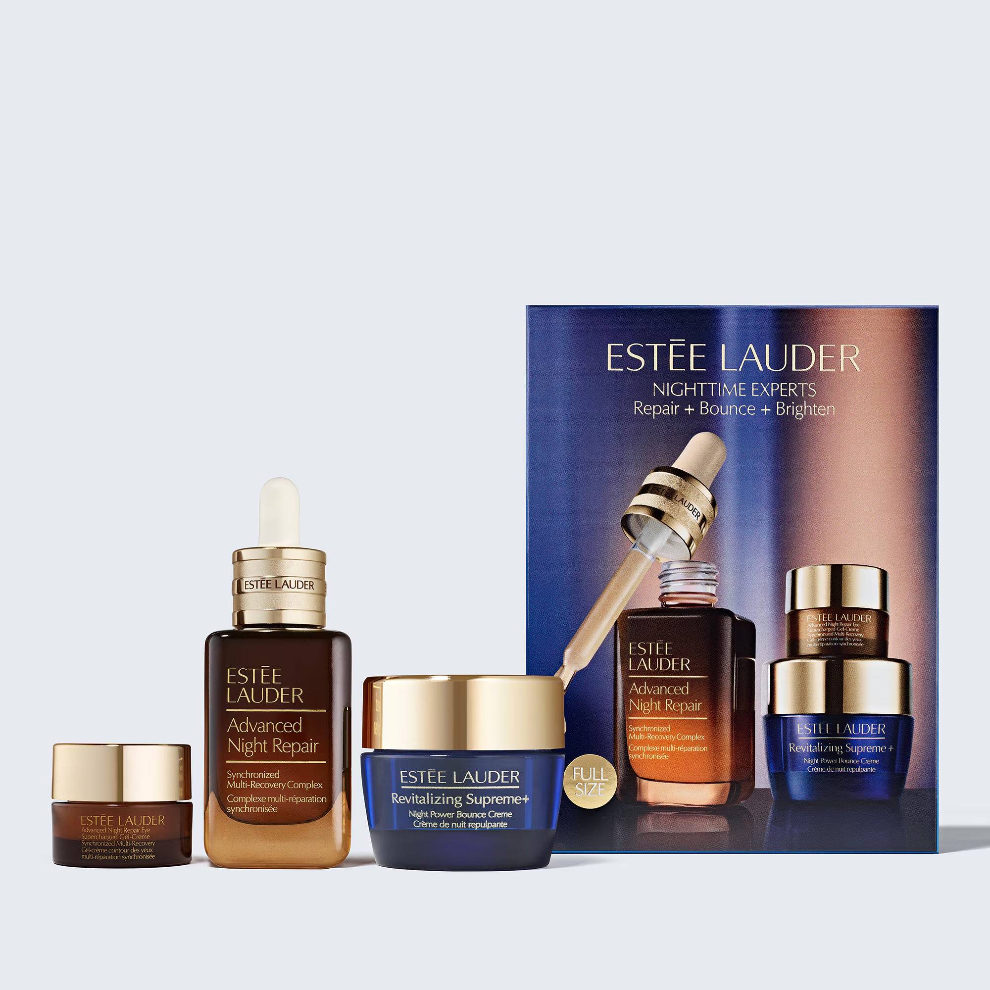 Nighttime Experts Skincare Gift Set Repair + Bounce + Brighten