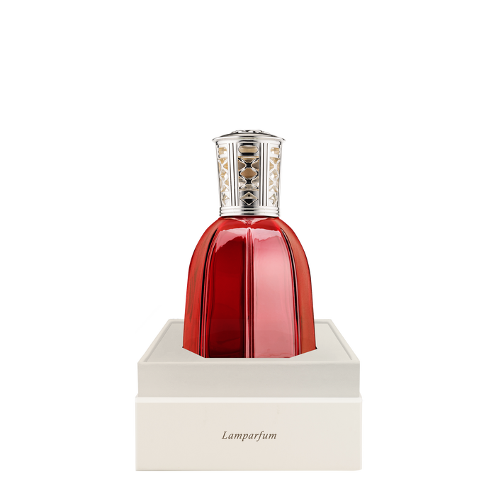 Glass Lamp - Ruby Red