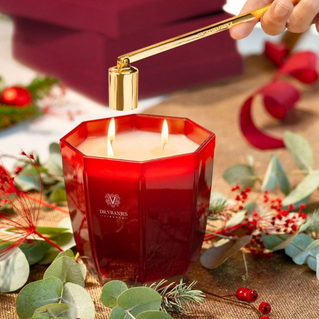 Gift Box Rosso Nobile Candle and Flame Extinguisher